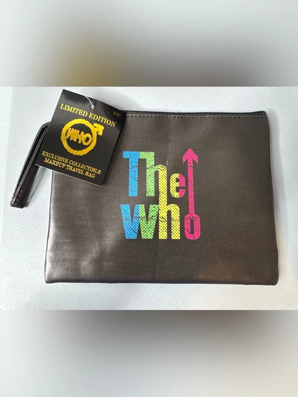 The Who rock band exclusive Limited Edition Black Makeup Travel Bag wristlet